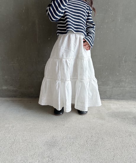 即納　squareneck stripe tee