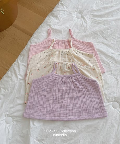 予約ninibello Momo Sleeveless Top