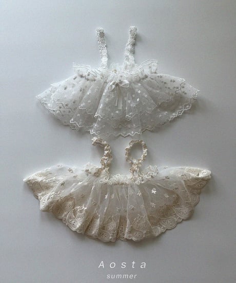 即納aosta lace strap bustier