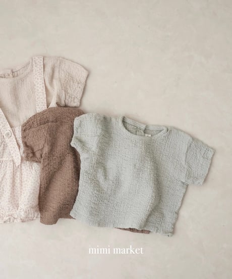 即納mimi market Ring Blue Blouse