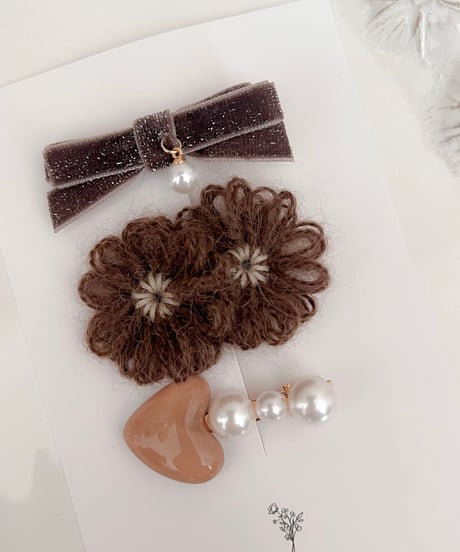 即納 petit bouquet clip set