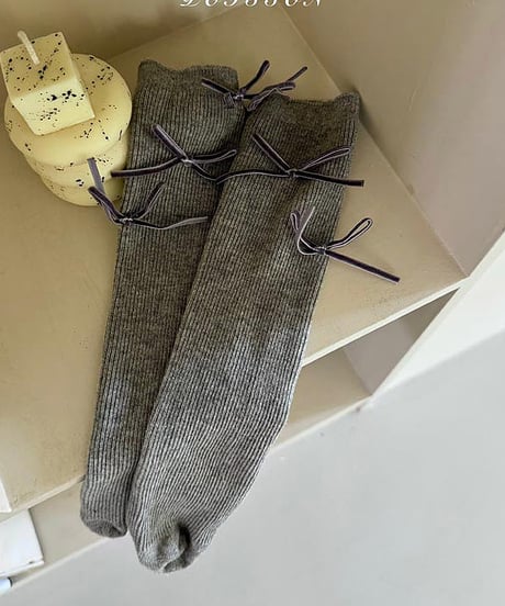 即納Ribbon socks