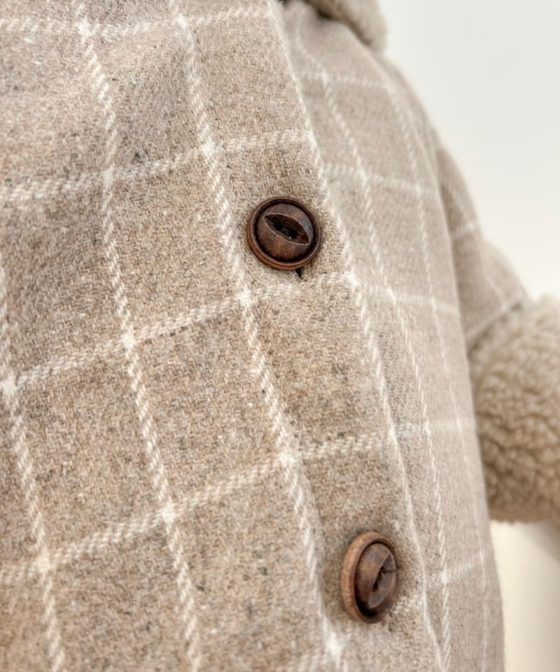 即納 mimi market Check Dumbled hoody | alli.