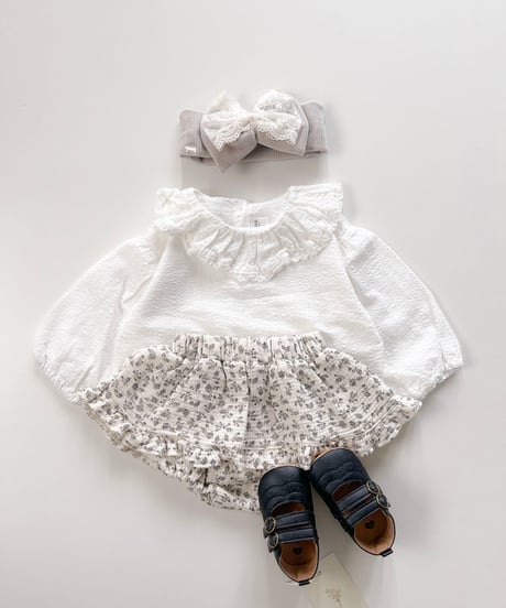 即納 petit flower frill skirt