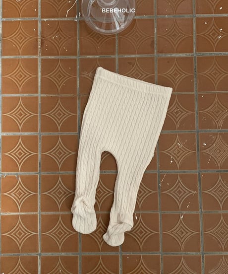 即納 cable knit  leggings