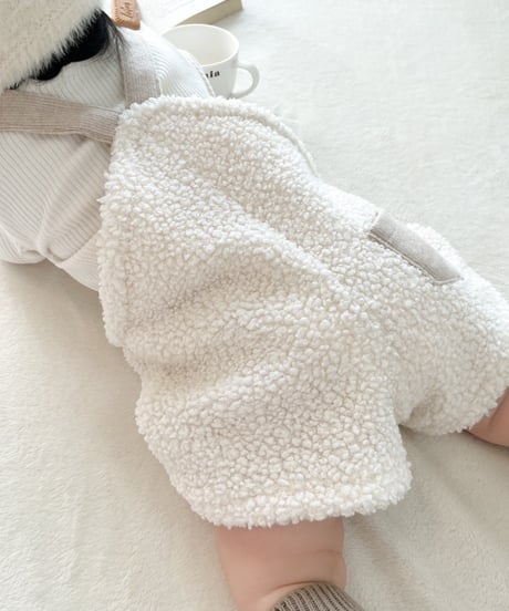 即納Teddybear salopette & lib tee Set