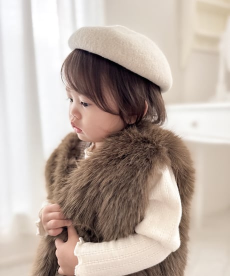 即納 mimi market fur vest