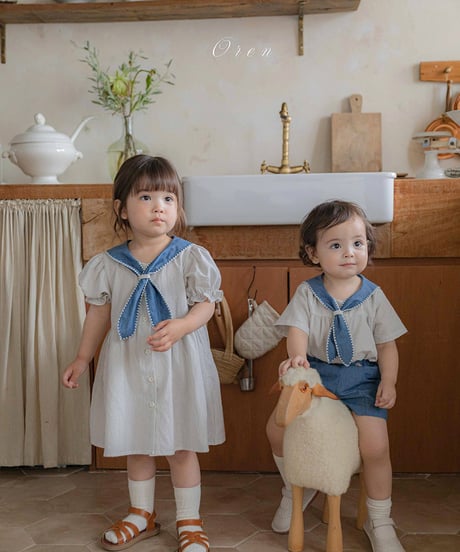 予約 OREN Pure Thai stripe dress