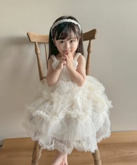 即納sparkling tiered  tulle dress