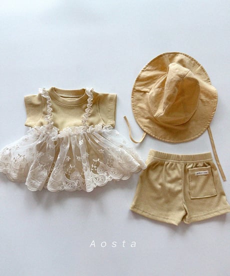 即納aosta lace strap bustier