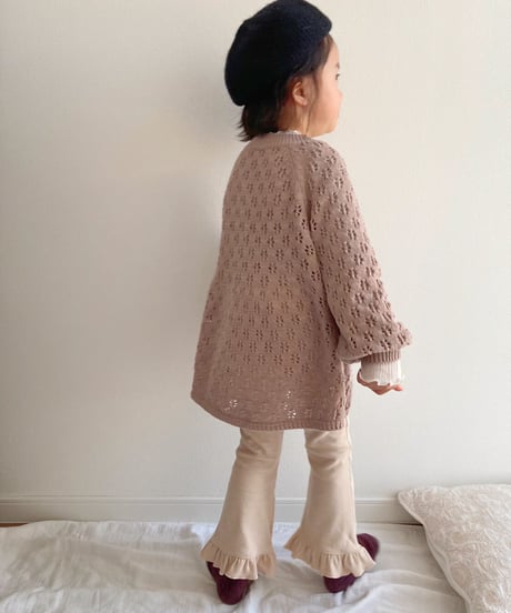 即納90-140cm lib frill flare pants