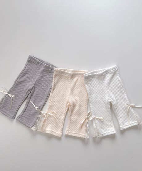 即納  lace boots cut pants