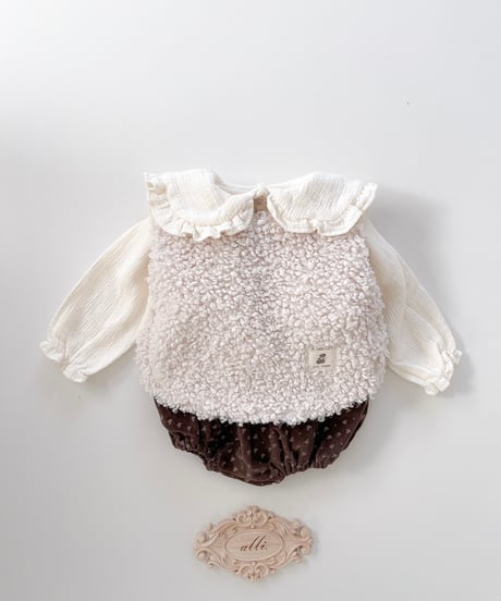 即納 valubebe Baby sheep vest(bebe)