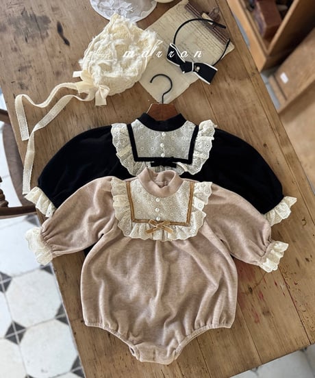 ELLIE ロンパース ボリュームスリーブロンパース【GRAY】 – ELLIE