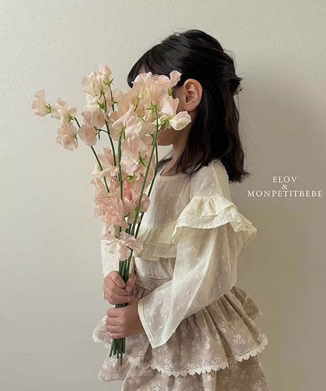 即納 mon petit bebe Selene blouse