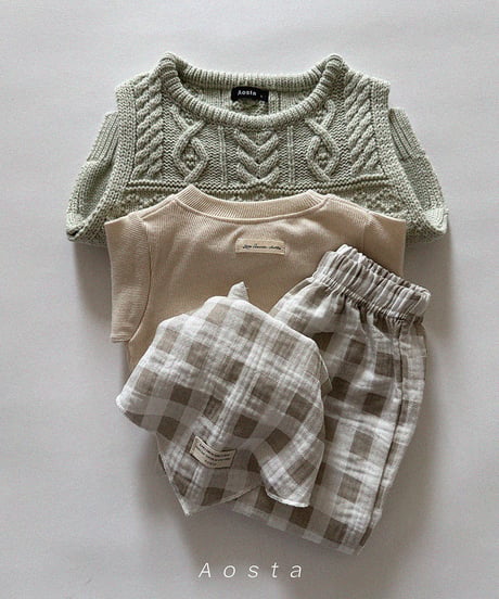 即納aosta Knit vest