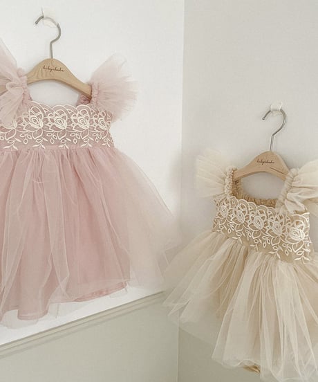 即納OREN  rose tulle dress