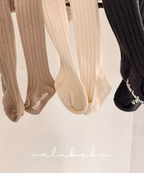 即納valubebe Ribbed Tights (bebe)