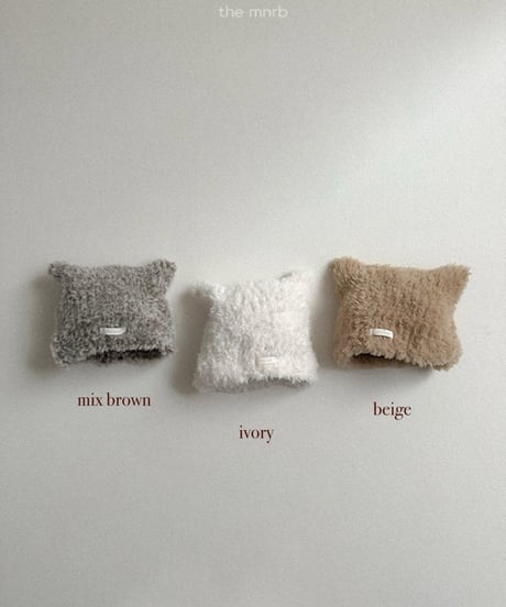 即納minirobe Buckle cat beanie