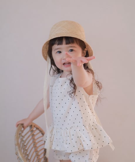 即納 bebe nine Dot bloomer set