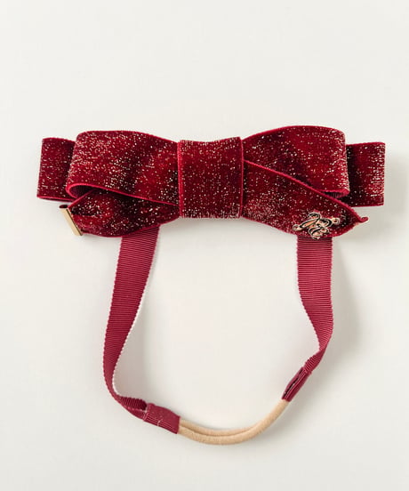 即納sparkling ribbon hair band