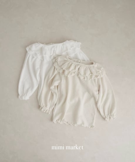 即納 mimi market Double collar tee