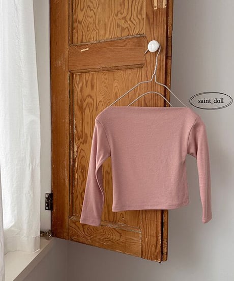 即納Boat neck tops