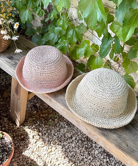 予約 OREN Rosiel Round Straw Hat