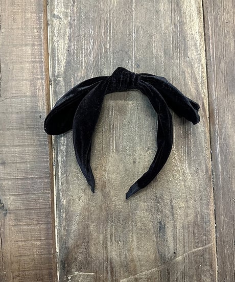即納velours ribbon hairband