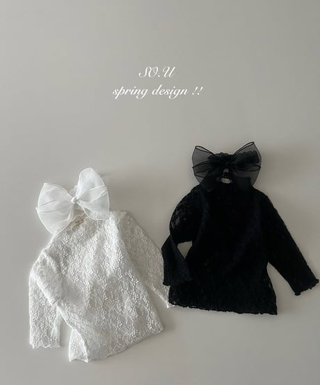 即納Baby Sheer Lace tee