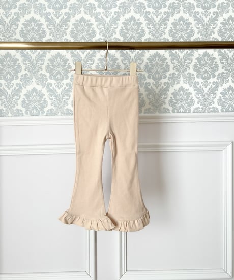 即納90-140cm lib frill flare pants