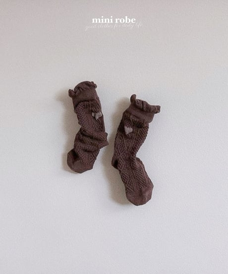 即納MINI ROBE Winter Knit Socks 3set