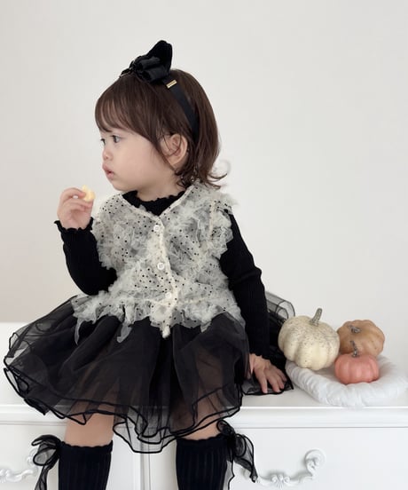 即納Dot Ruffle Bustier