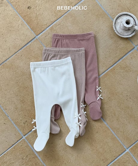 即納 Ribbon oil leggings
