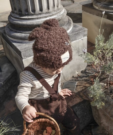 即納rabbit mohair cap