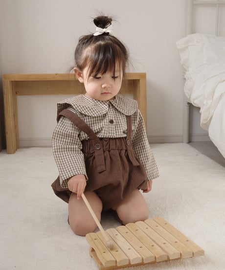 即納mimi market Stitch Suspender bloomer