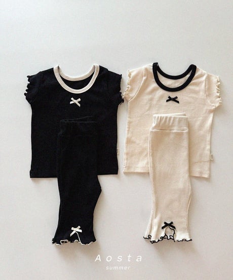 即納aosta Lip ribbon pants