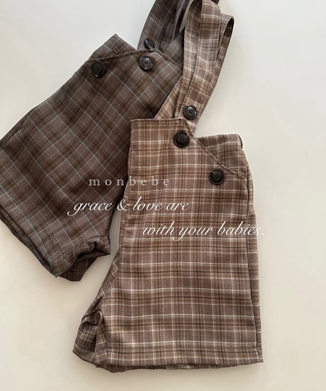 即納monbebe Roy suspender pants