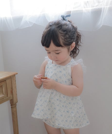 予約 Anne shirley Floral Ribbon Blouse Setup