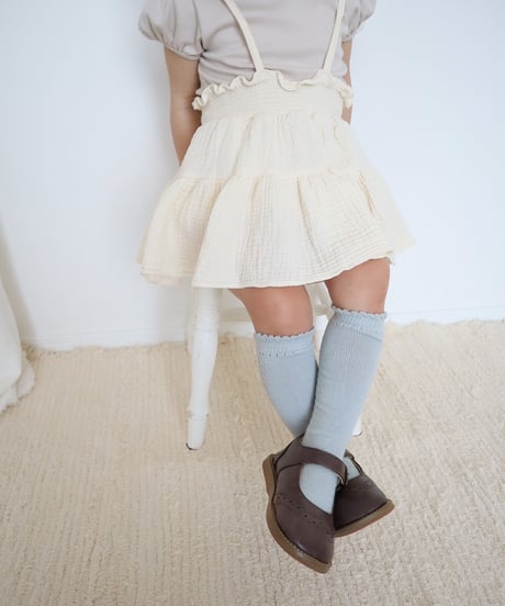 即納baby openwork knee high socks