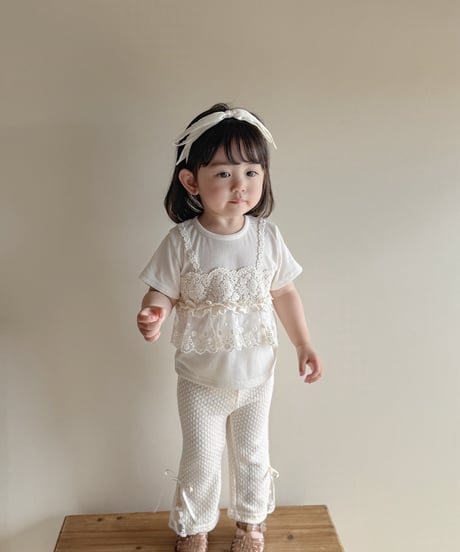 即納  lace boots cut pants