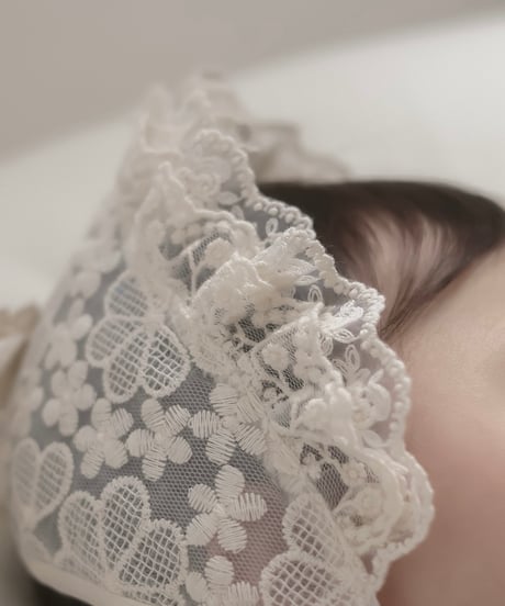 即納 rabbit lace hair band