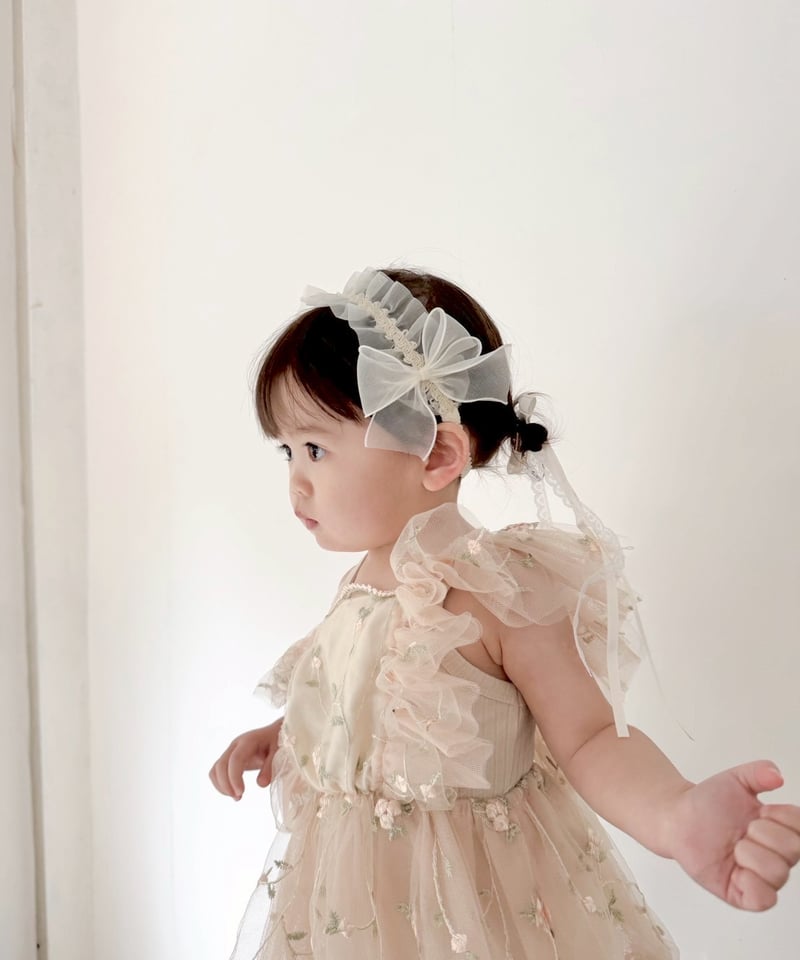 即納flower tulle apron rompers | alli.