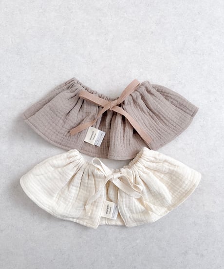即納double  gauze  bib
