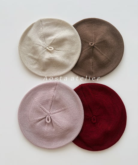 即納aosta knit beret