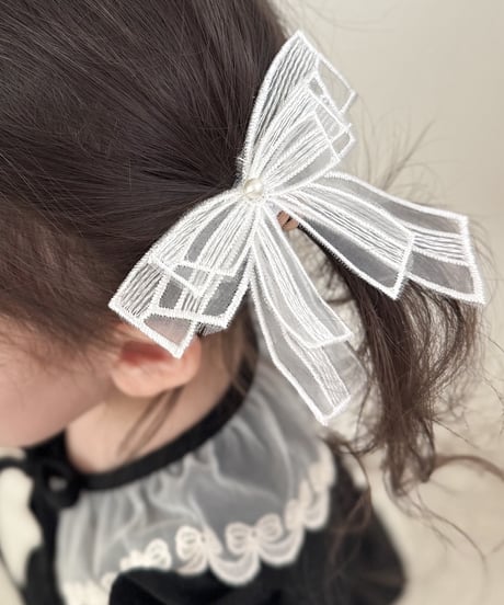 即納lace ribbon hair tie set