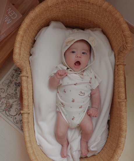 即納 Bunny & Rocking Horse Bodysuit
