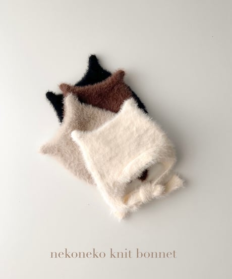 即納nekoneko knit bonnet