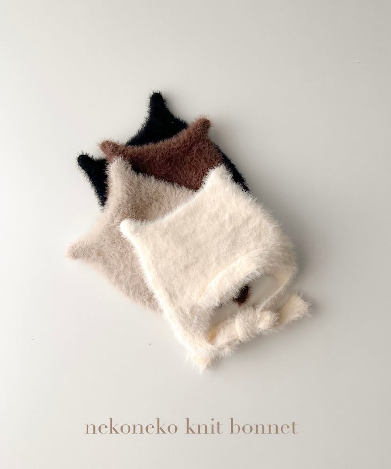 即納nekoneko knit bonnet | alli.