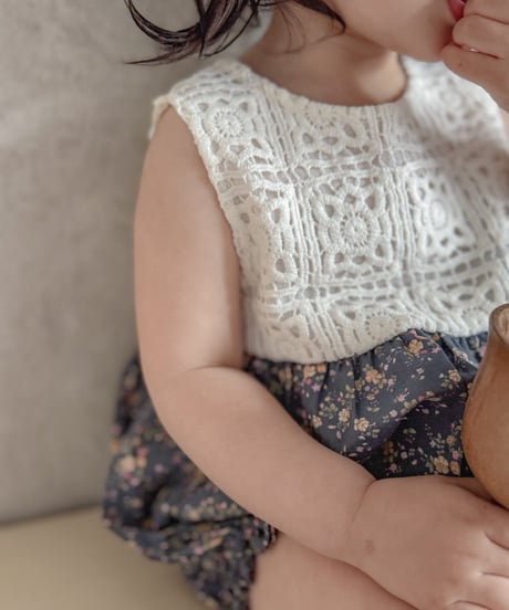 即納 Crochet Flower Rompers